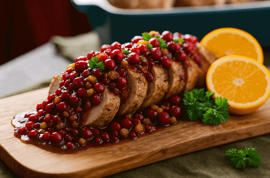 Cranberry Orange Pork Tenderloin